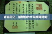 时光印记，揭秘校园辉煌，你的大学巅峰瞬间！