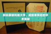 揭开蒙彼利埃大学成绩单背后的学术面纱