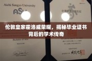 皇家荣耀再现，霍洛威大学毕业证书中的不凡学术旅程