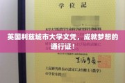 解锁未来，利兹城市大学文凭助你驰骋职场！